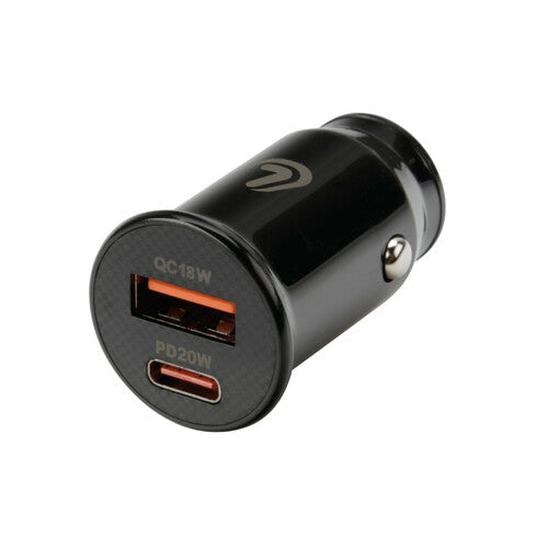 Autós töltő dupla usb portos (USB A és USB C) 20W