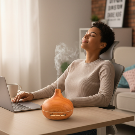 Illóolaj diffúzor LED időzítővel 16,8 × 14,5 cm