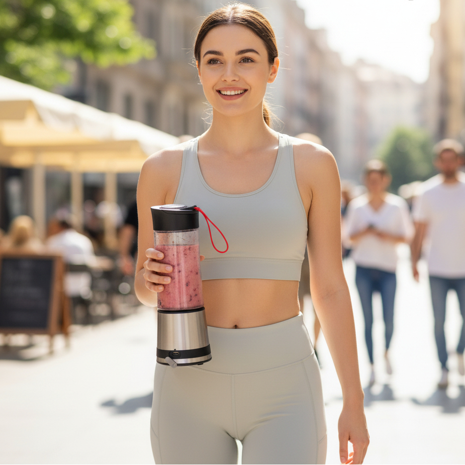 Hordozható turmixgép smoothie italokhoz 125W 300ml