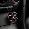 Szivargyújtó 12/24V USB töltő Voltmérővel fekete