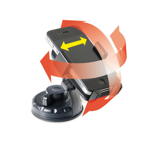 Autós telefontartó szélvédőre, műszerfalra automata zárral