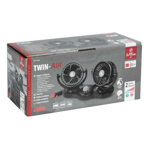 Autó ventilátor duplás Ø 11 cm 24V
