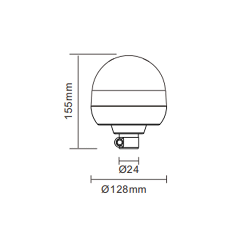 Villogó LED-es sárga alacsony 12/24V