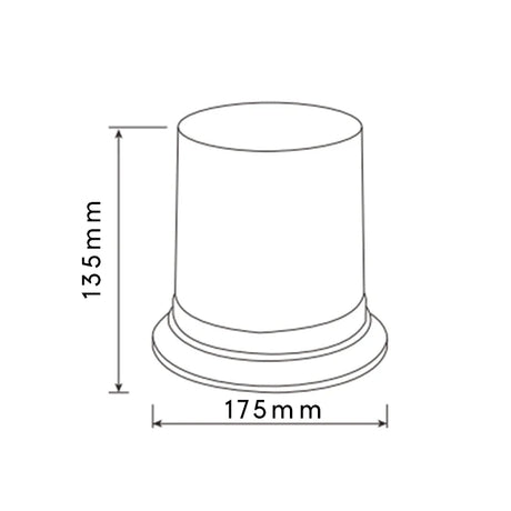 Flashing lamp Yellow LED 40 LED