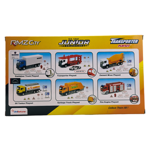 Játék kamion 1:64 Scania autószállító szett