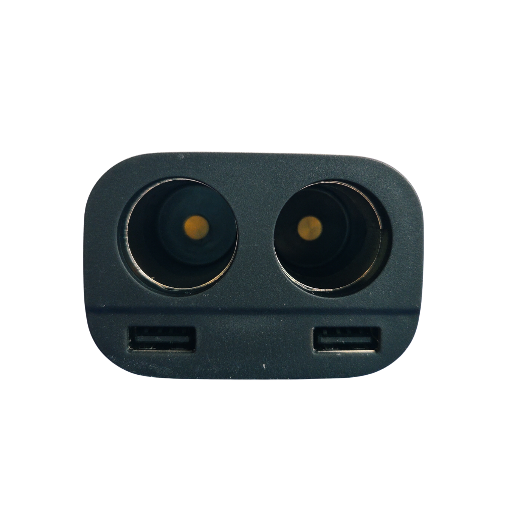 Autós töltő kettős USB és dupla szivargyújtó aljazat 3.1A