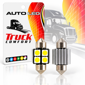 SMD LED szofita izzó 4 LED Canbus fehér
