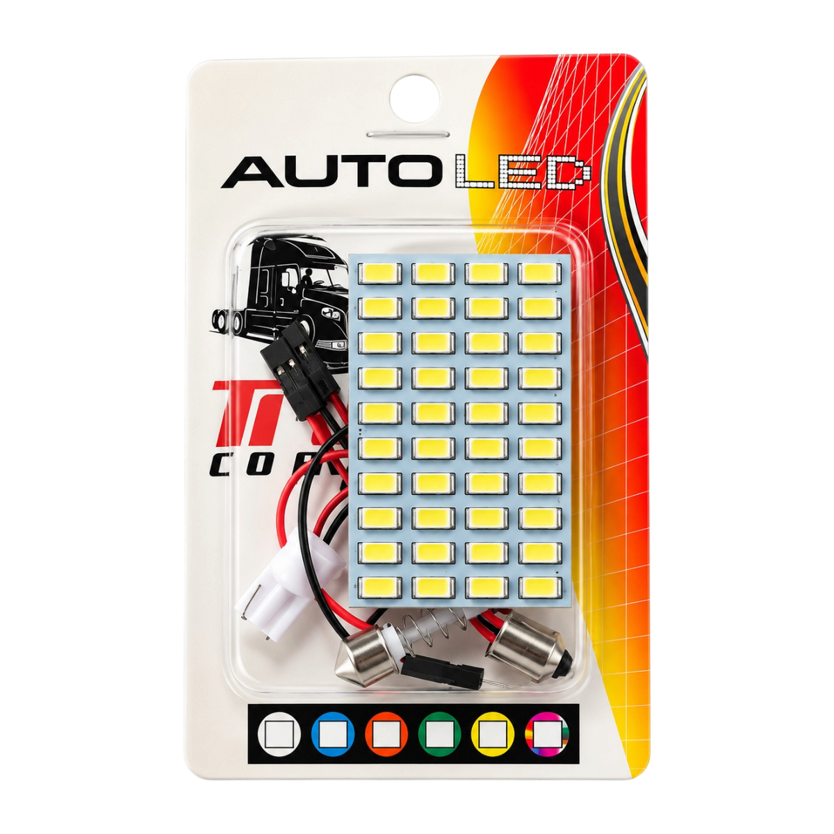 SMD LED panel autó belső világításhoz, fehér fény, 15/28/40 LED