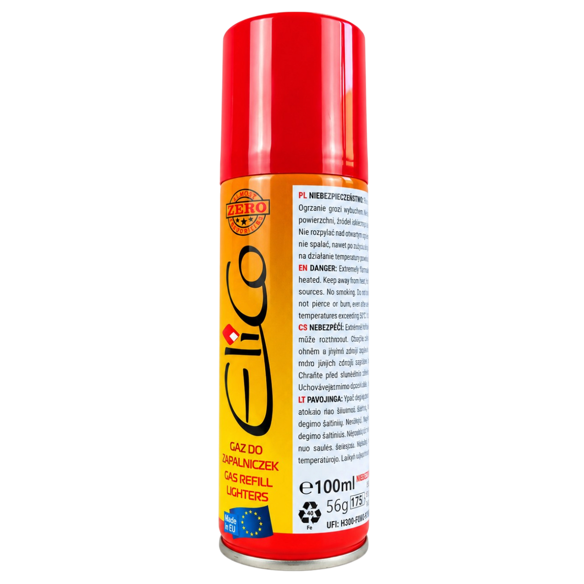 Töltőgáz öngyújtók és gázgyújtók utántöltéséhez 100 ml