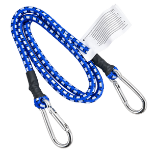 Gumipók karabineres 8 mm, kék 1 darabos
