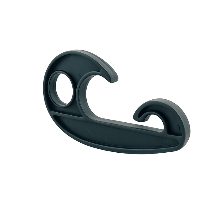 Plastic hook for cargo net, black