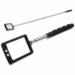 Telescopic inspection mirror with LED light for assembly 19cm/87cm