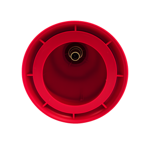 Camping gas stove, single burner, plastic body, red/black, for 190g gas cartridges