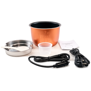 Electric Rice Cooker for Car, 12-24V / 220V, 2L