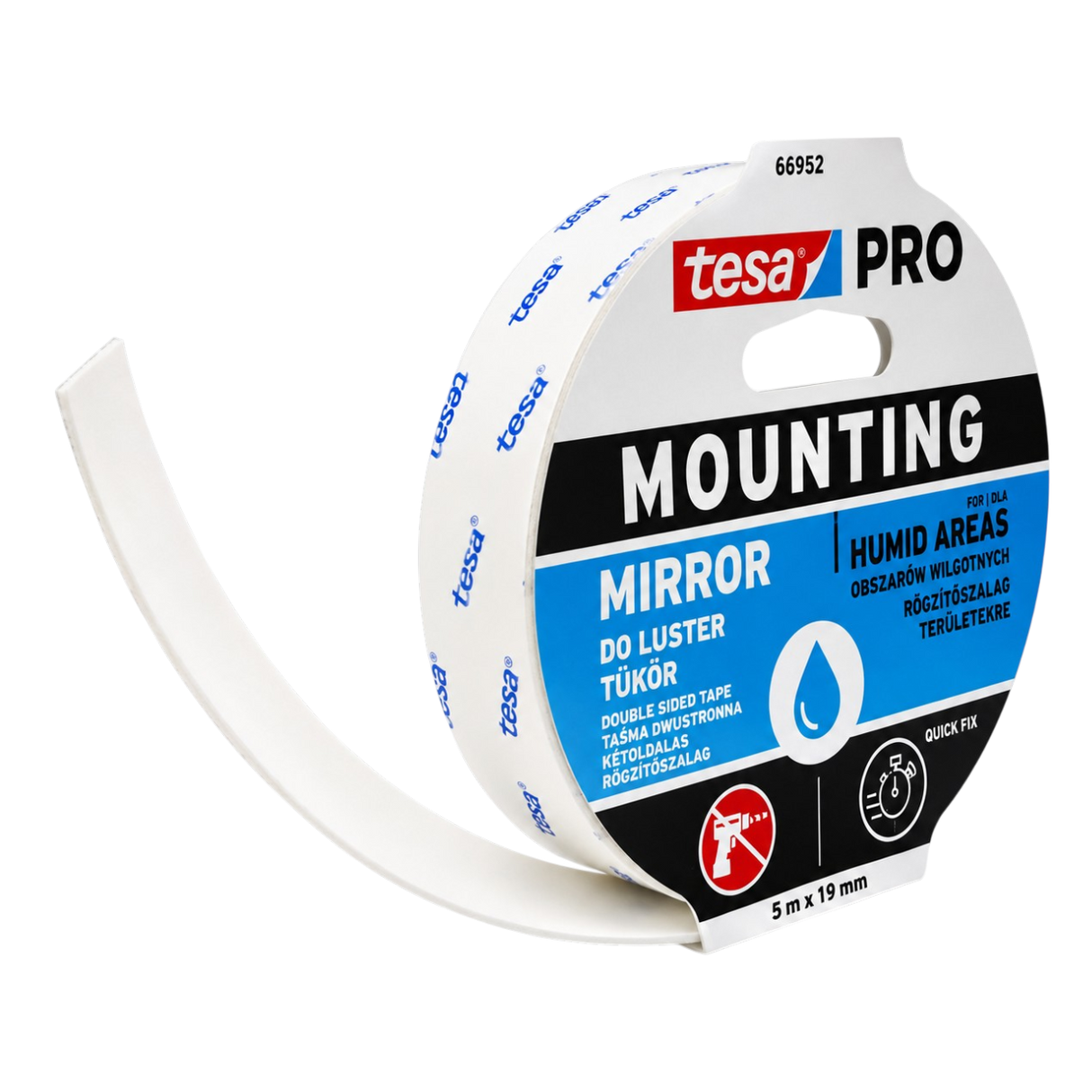 Tükörragasztó szalag kétoldalas párazáró Mounting PRO 5m x 19mm