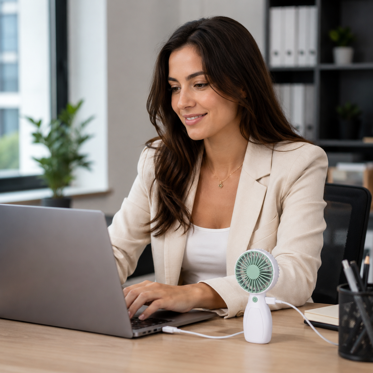 Kézi mini ventilátor akkumulátoros 400 mAh