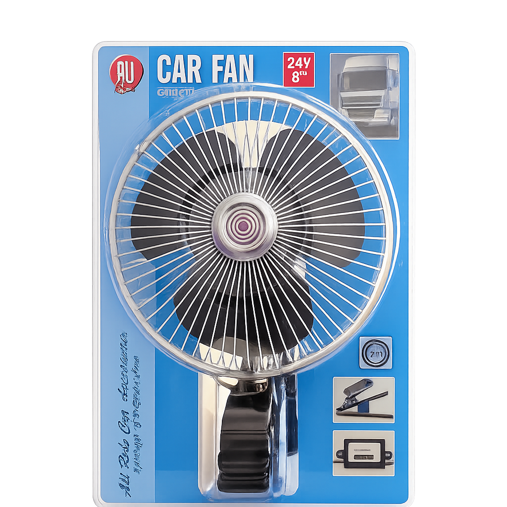 Autós ventilátor csipeszes oszcilláló 24V