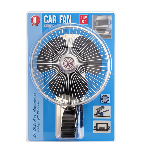 Autós ventilátor csipeszes oszcilláló 24V