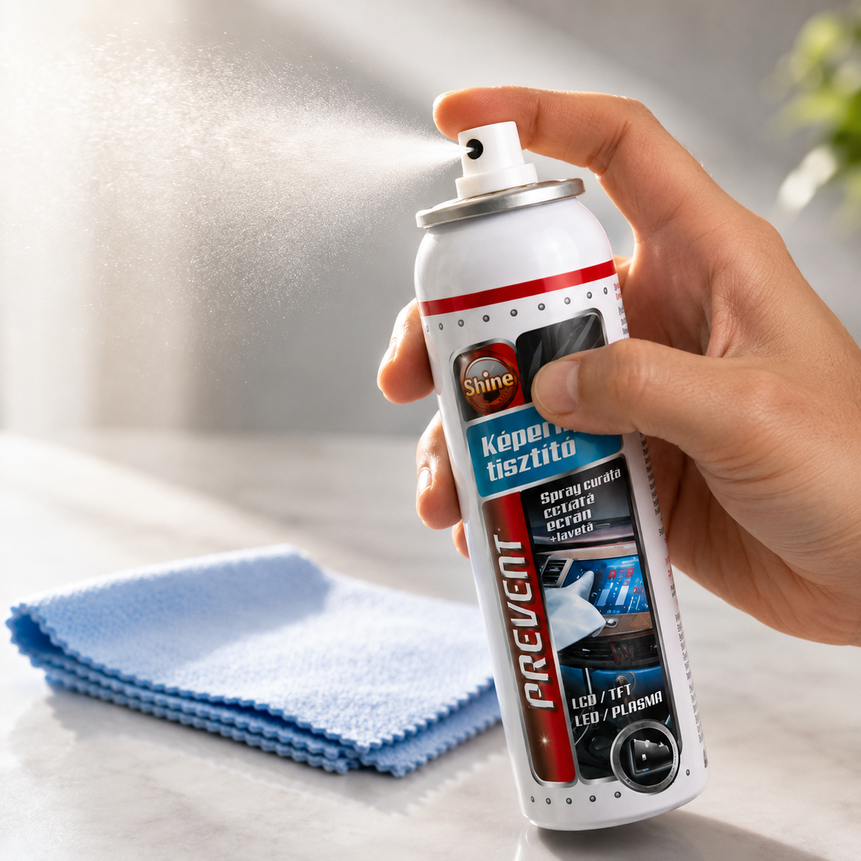 Monitor tisztító spray törlőkendővel 75ml
