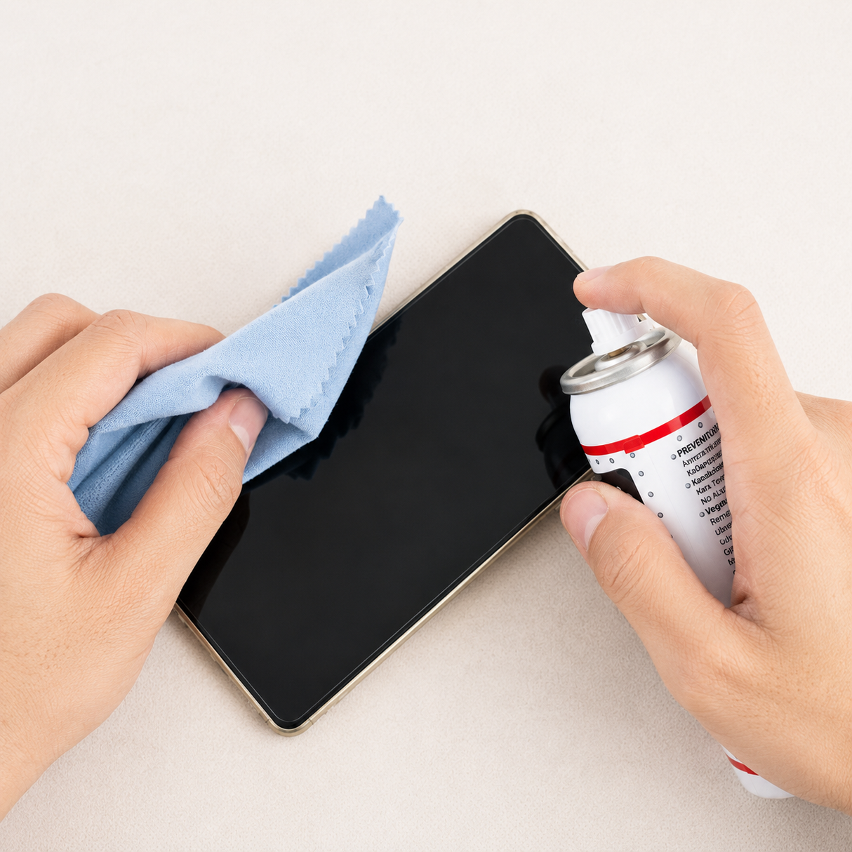 Monitor tisztító spray törlőkendővel 75ml
