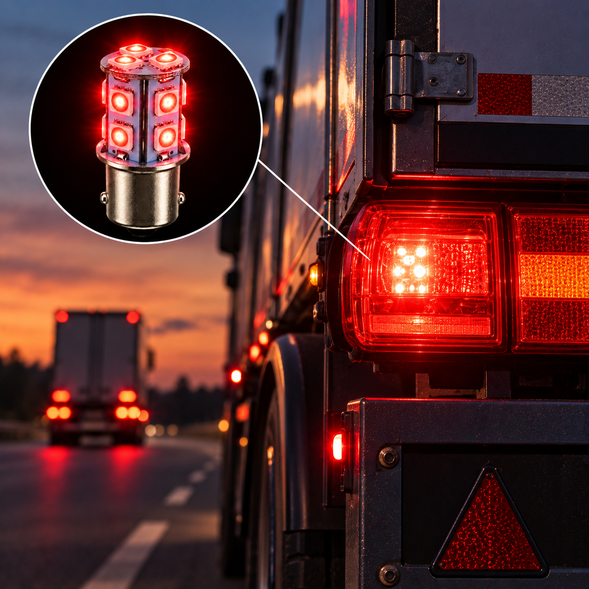 SMD LED izzó pár Ba15s foglalattal
