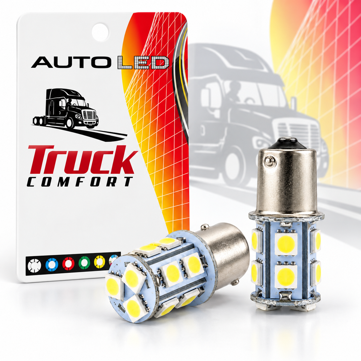 SMD LED izzó pár Ba15s foglalattal