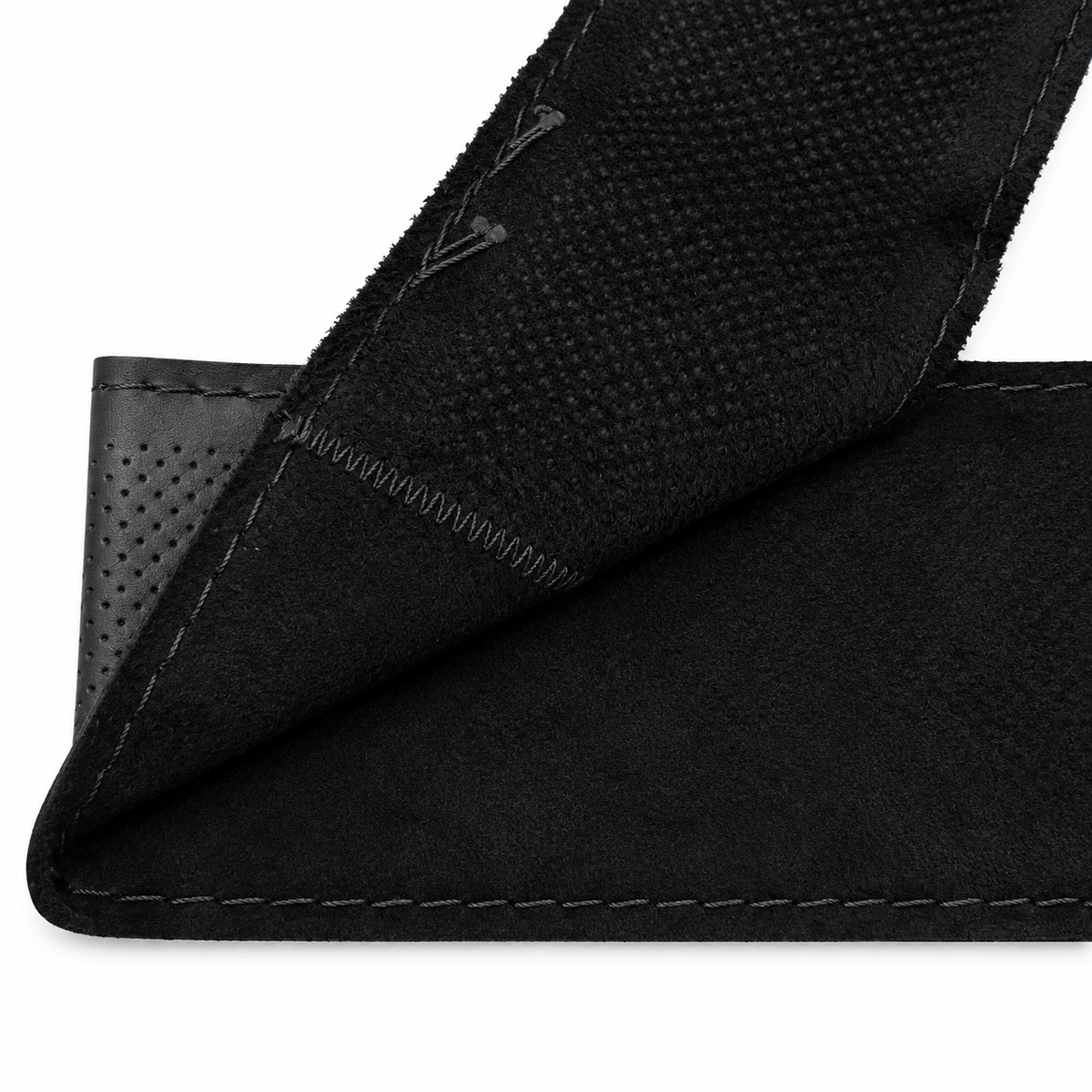 Fűzős kormányvédő bőr 37-38cm fekete