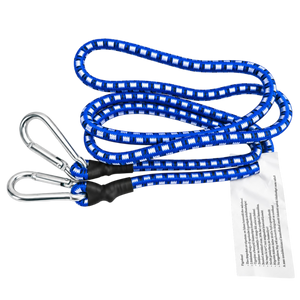 Gumipók karabineres 8 mm, kék 1 darabos