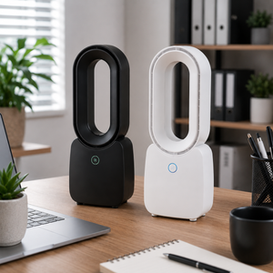 Asztali ventilátor USB akkumulátoros, lapát nélküli 1800 mAh