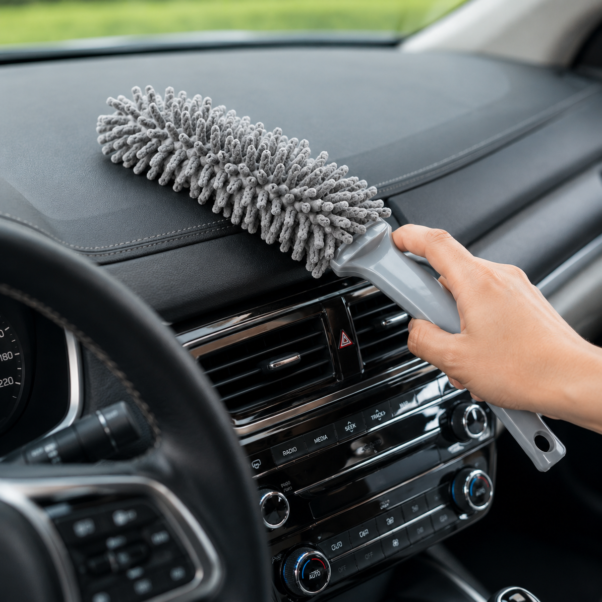 Dusting brush microfiber for car care 39x7 cm