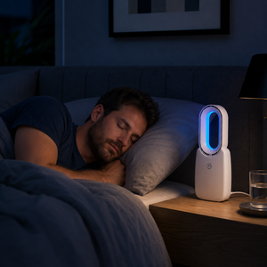 Asztali ventilátor LED hangulat világítással 1800mah