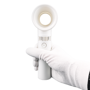 Kézi mini ventilátor akkumulátoros USB csatlakozóval, fehér