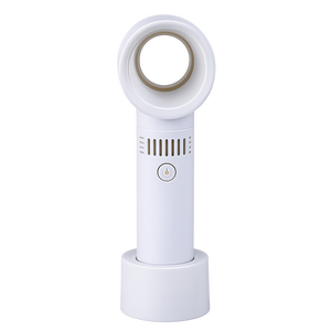 Kézi mini ventilátor akkumulátoros USB csatlakozóval, fehér