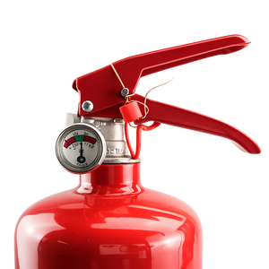 Powder fire extinguisher ABC with bracket and pressure gauge
