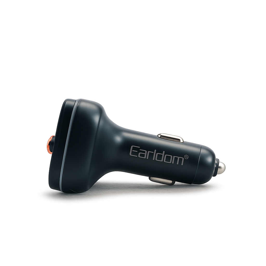 Car Bluetooth FM Transmitter fast charger USB-C black