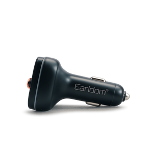 Car Bluetooth FM Transmitter fast charger USB-C black