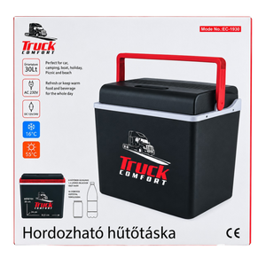 Elektromos hűtőtáska autóba 30 literes 12/24/230V