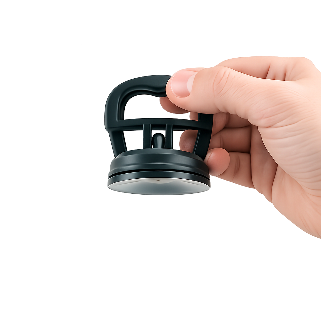 Car dent repair with vacuum suction cup