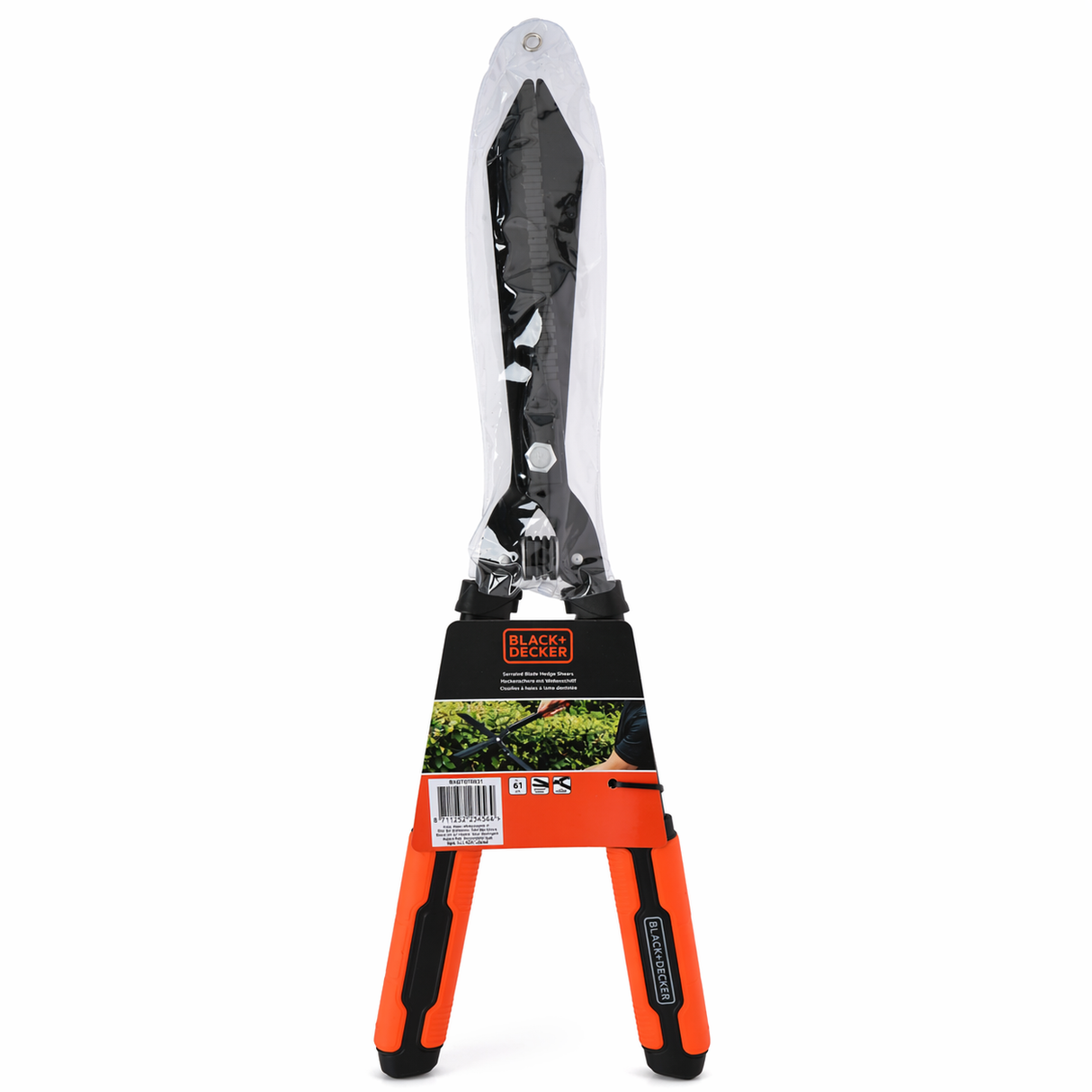 Hedge shears with serrated blade 61 cm