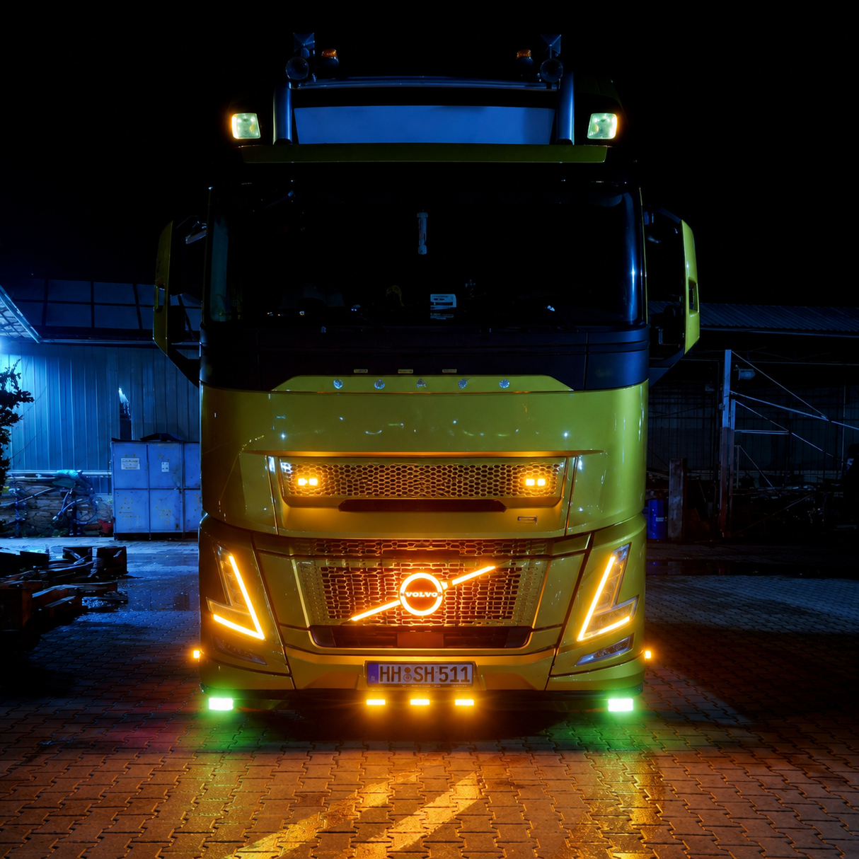 Világító logó Volvo 3D FH Aero-hoz 24V fehér
