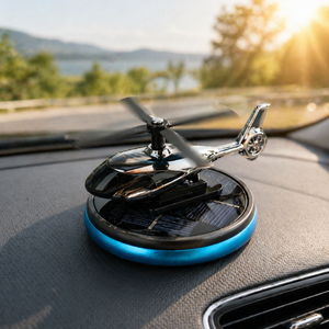 Car air freshener perfume for cars, with propeller, solar-powered for spectacular rotation