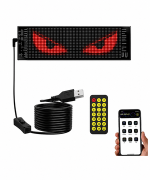 LED display eye pair set, with remote control 12V 590x120mm
