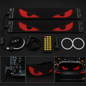 LED display eye pair set, with remote control 12V 590x120mm