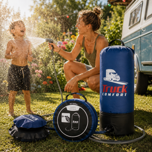 Camping shower 12 liters pump