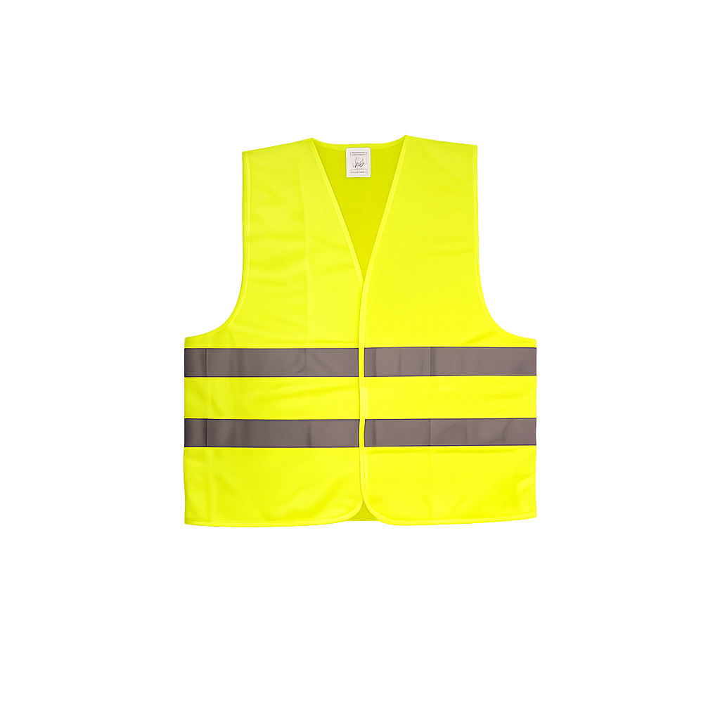 A well visibility vest is a large size