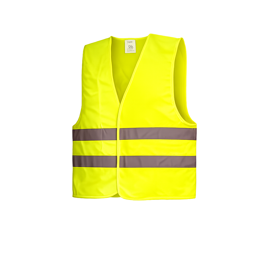 A well visibility vest is a large size