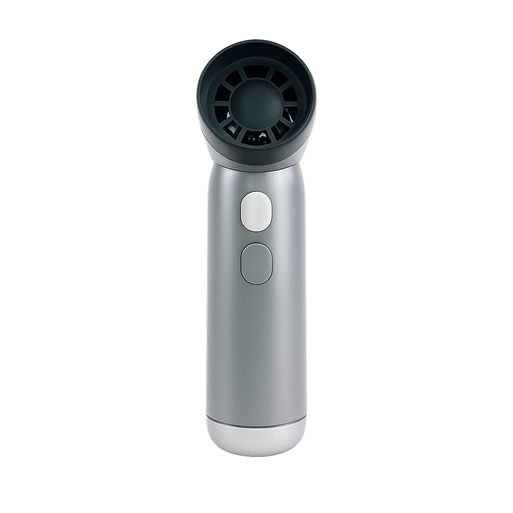 Kézi mini ventilátor akkumulátoros 1100 mAh, szürke