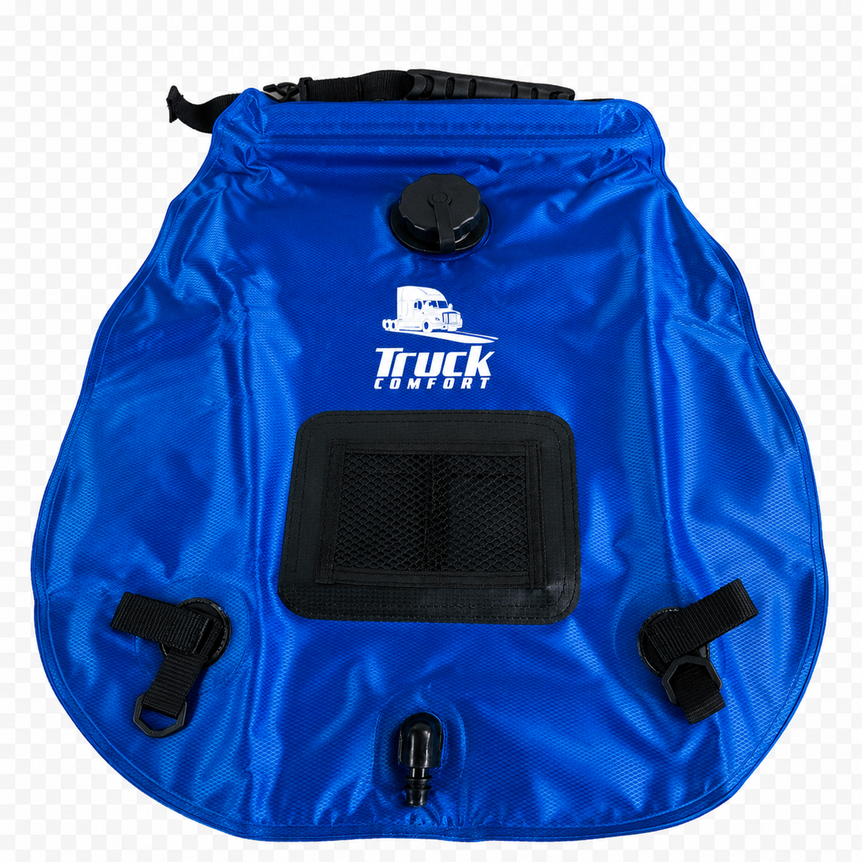 Camping shower with PVC coating 20L blue