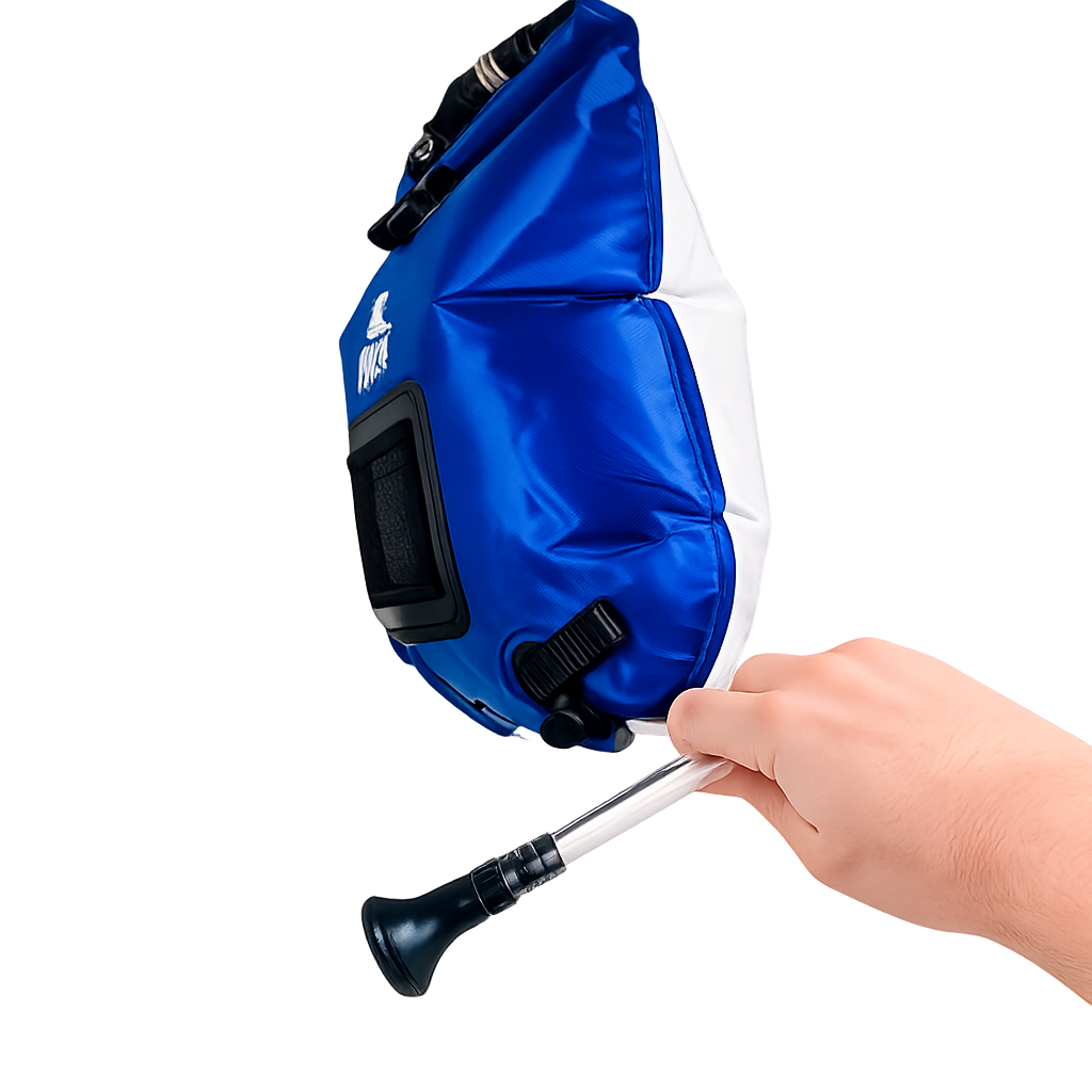 Camping shower with PVC coating 20L blue