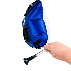 Camping shower with PVC coating 20L blue